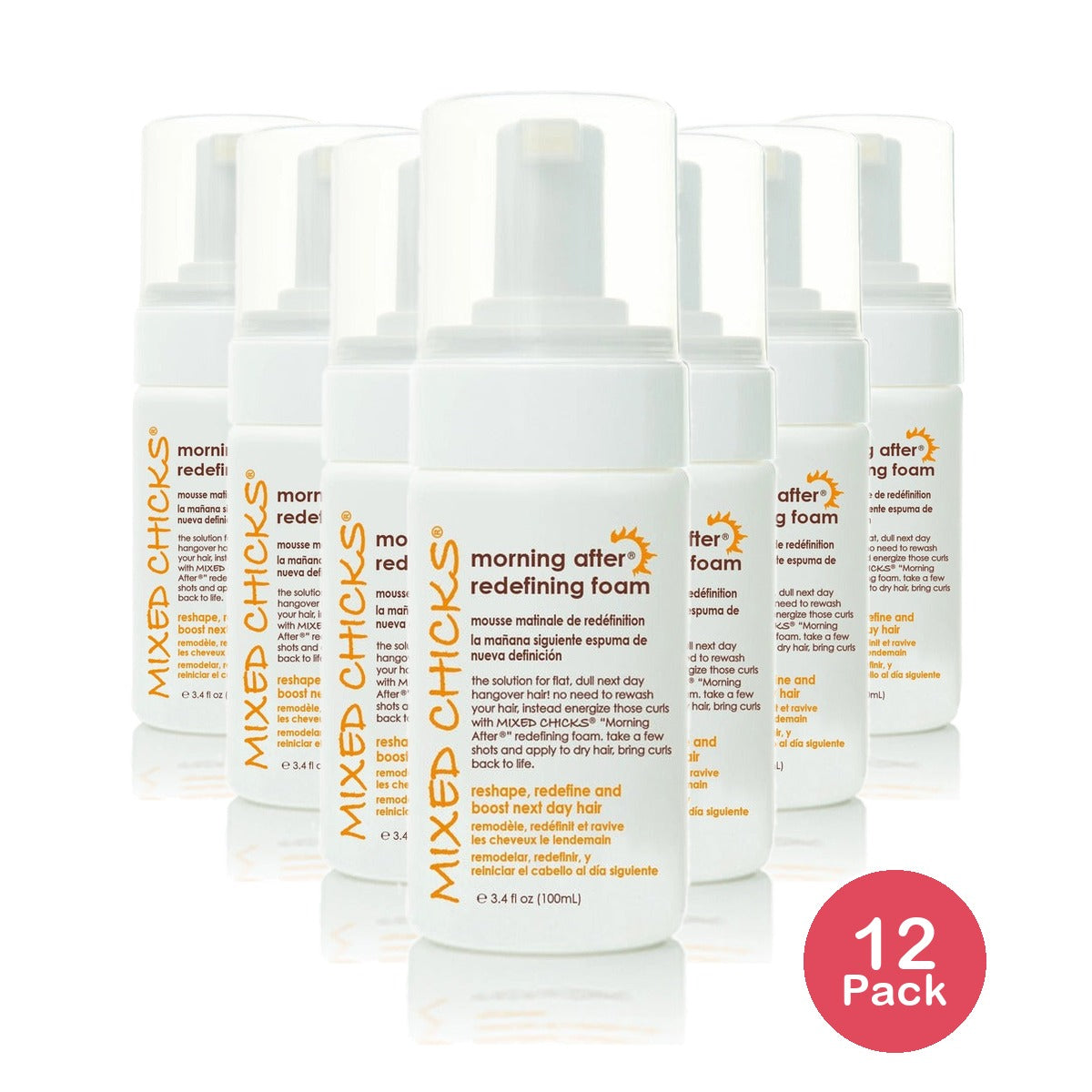 Mixed Chicks Morning After Redefining Hair Foam 3.4 Oz (Pack of 12)