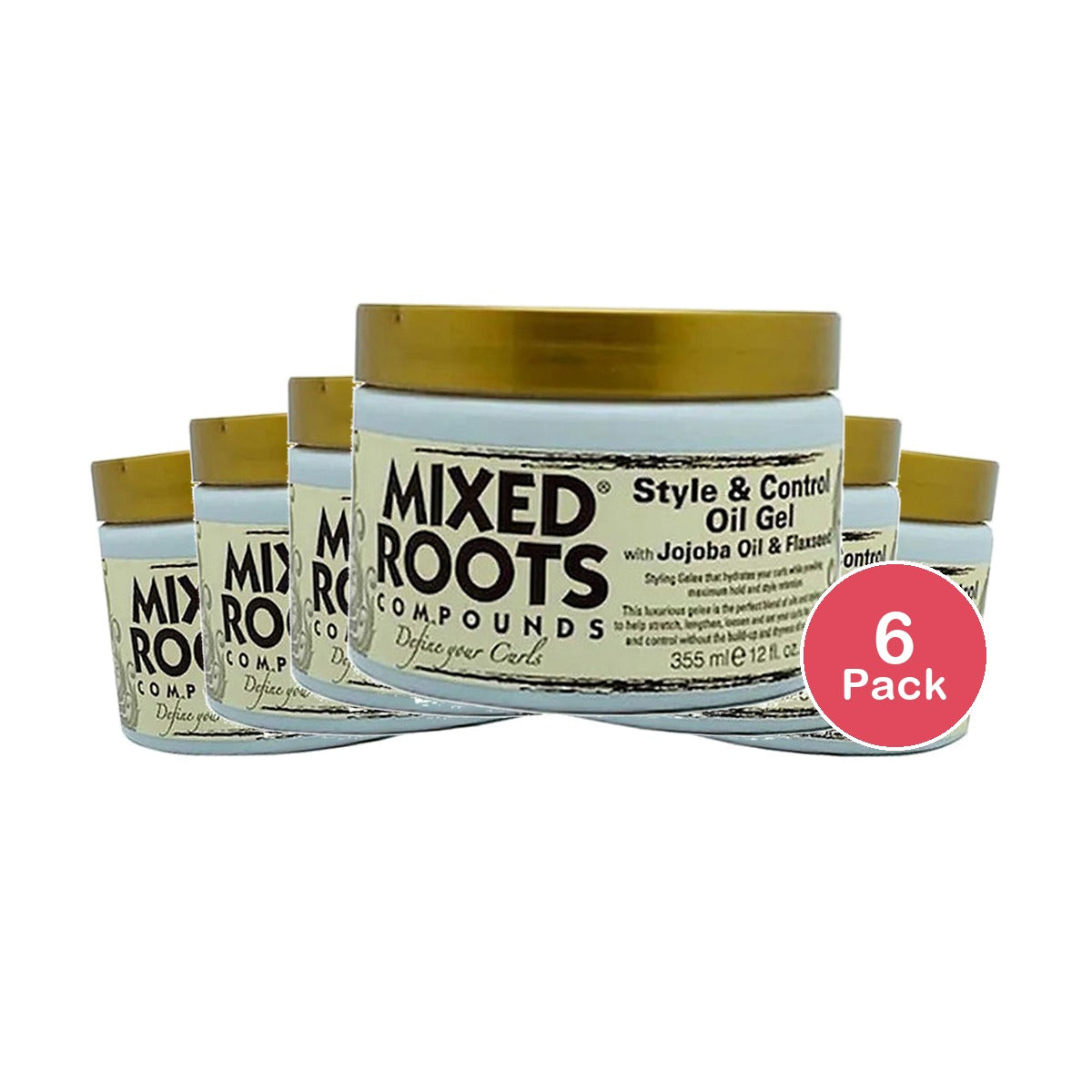 Mixed Roots Control Oil Gel 12 Oz (Pack of 6)