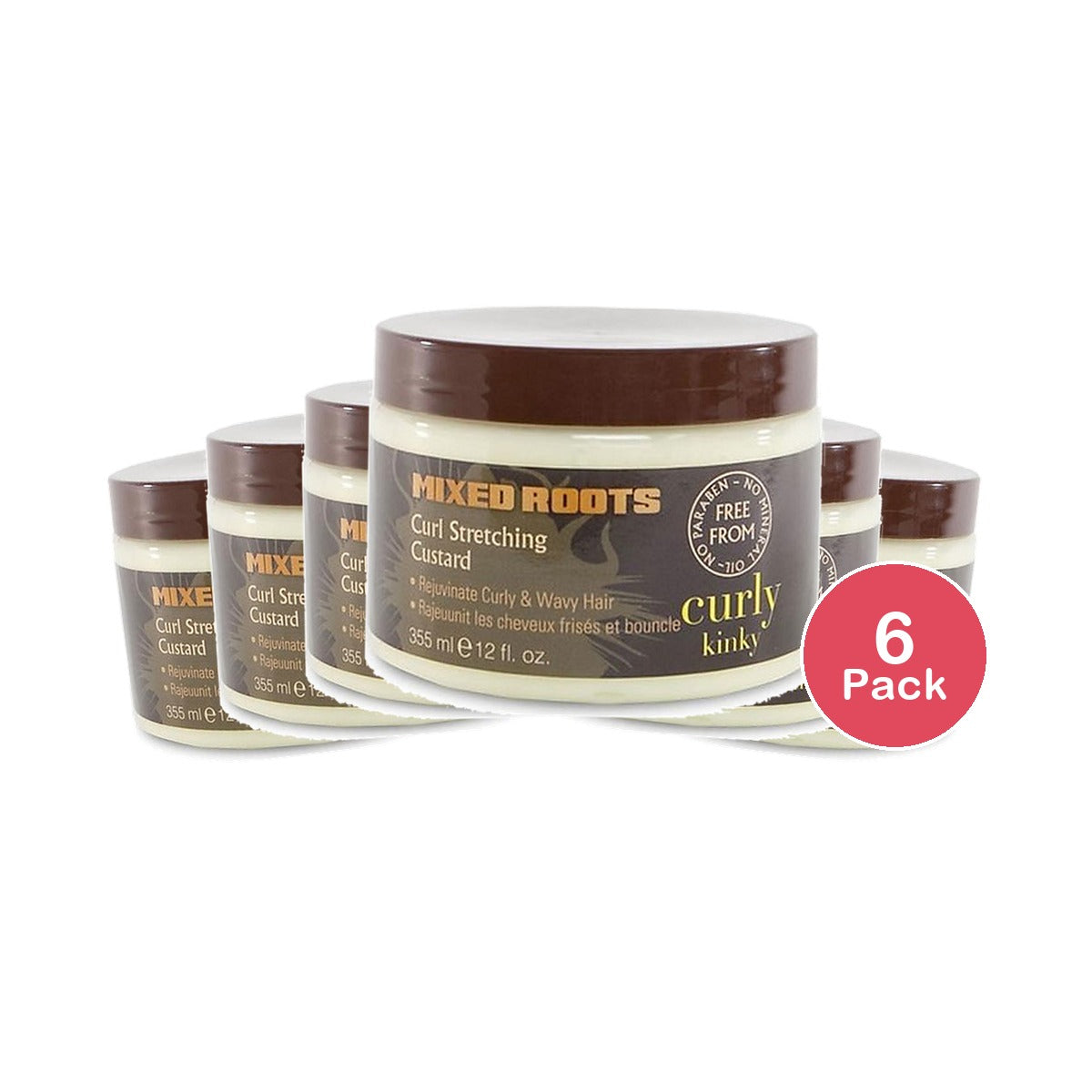Mixed Roots Curl Custard 12 Oz (Pack of 6)