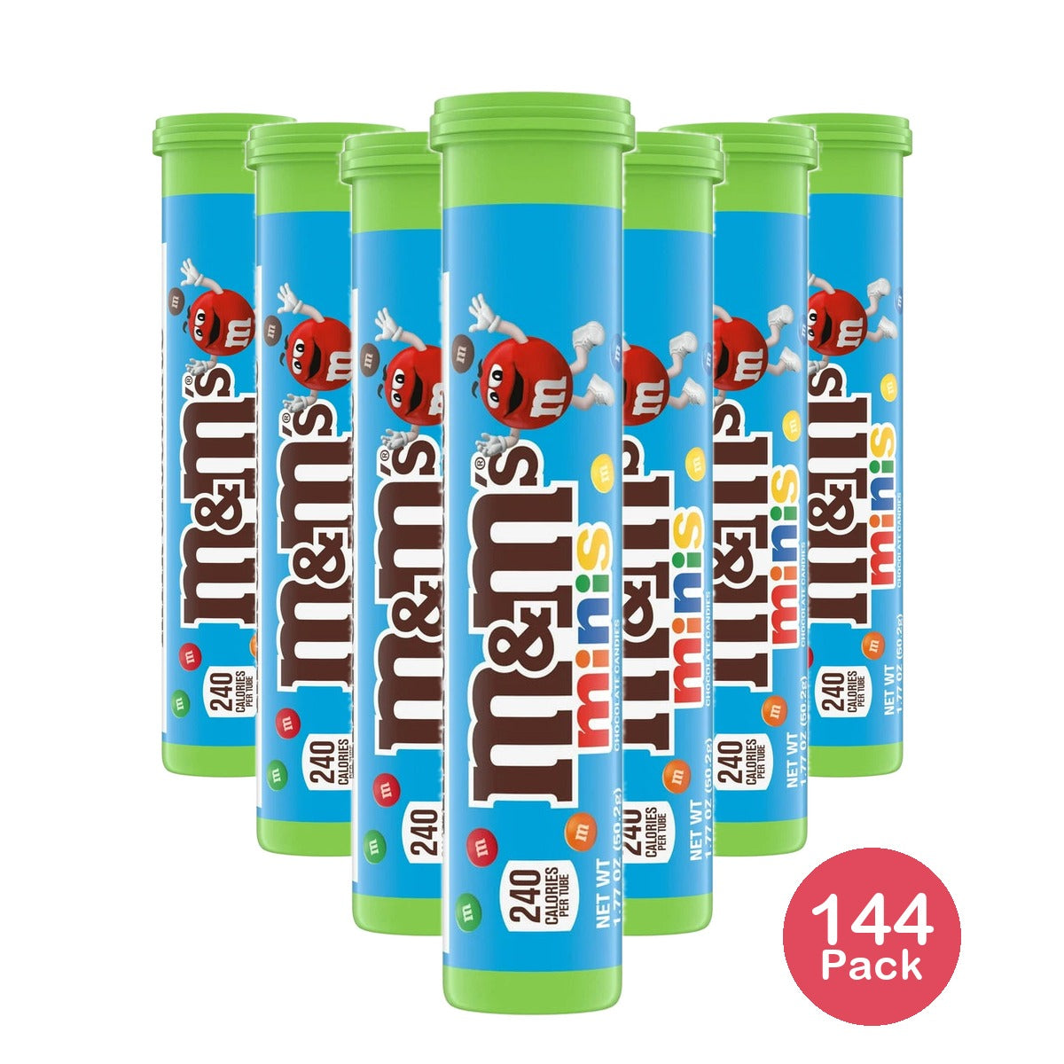 M&M's Milk Chocolate Minis - 1.77 Oz (Pack of 144)