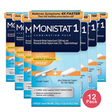 Monistat 1-Day Yeast Infection Treatment Combo (Pack of 12)