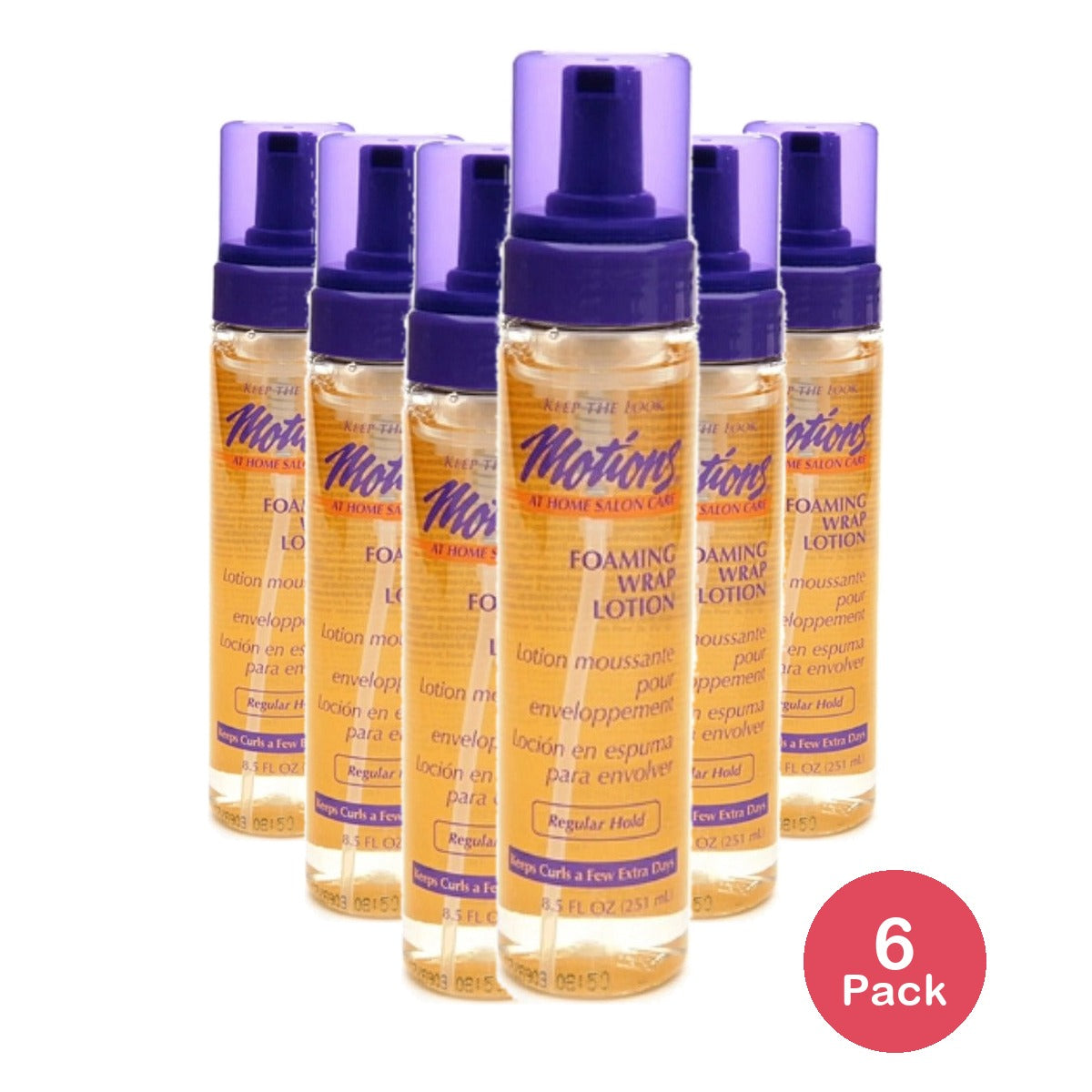 Motions Foaming Wrap Lotion Regular Hold 8.5 Oz (Pack of 6)