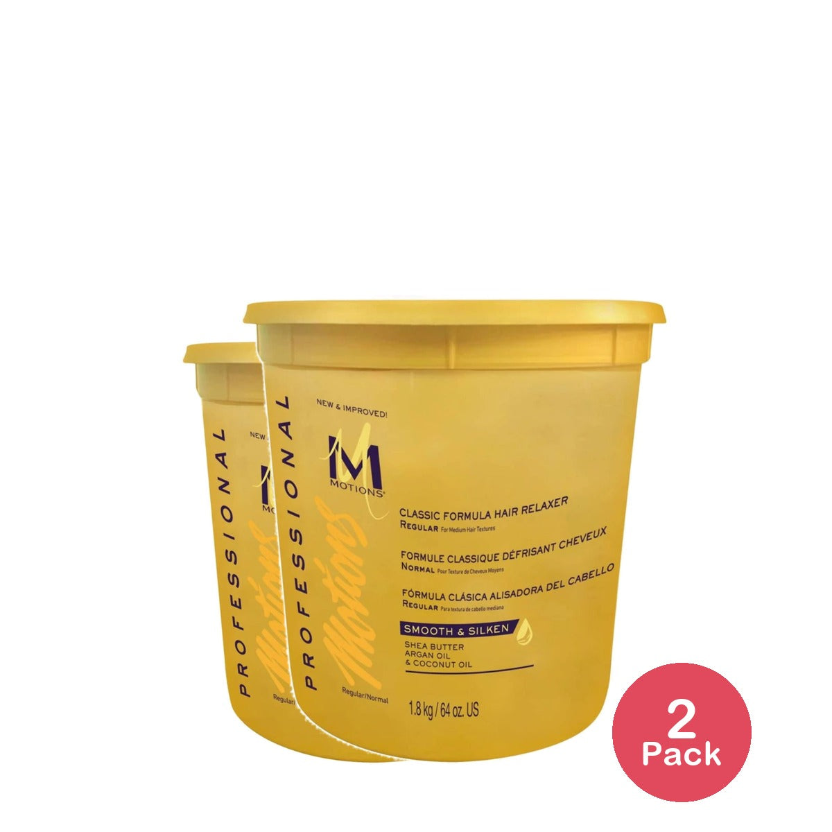 Motions Motons Regular Hair RelAxer, Ounce (B0722X5JHD) 64 Oz (Pack of 2)