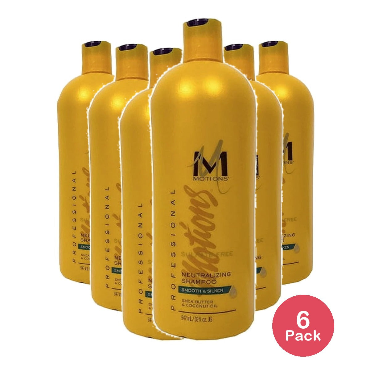 Motions Neutralizing Shampoo Sulfate Free 32 Oz Shampoo & Conditioner (Pack of 6)