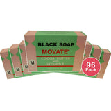 Movate Black Soap Cocoa Butter With Vitamin E (Pack of 96)
