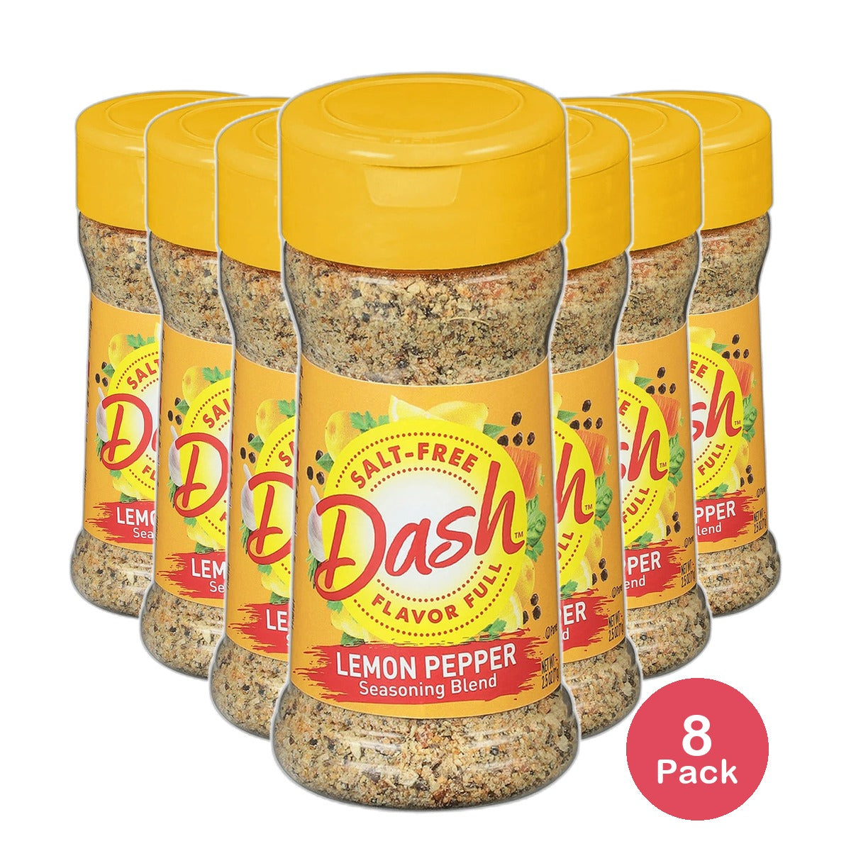 Mrs Dash Lemon Pepper Salt Free Seasoning Blend 2.5Oz (Pack of 8)