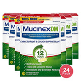 Mucinex Dm Max Strength 12 Hour Cough Medicine - Tablets - 28Ct 0.15 Oz (Pack Of 24)