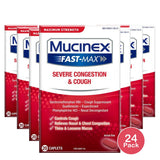 Mucinex Fast-Max Adult Severe Congestion And Cough Caplets 20 Count 0.1 Oz (Pack Of 24)