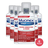 Mucinex Fast-Max Severe Congestion & Cough Relief Liquid 6Oz (Pack Of 6)
