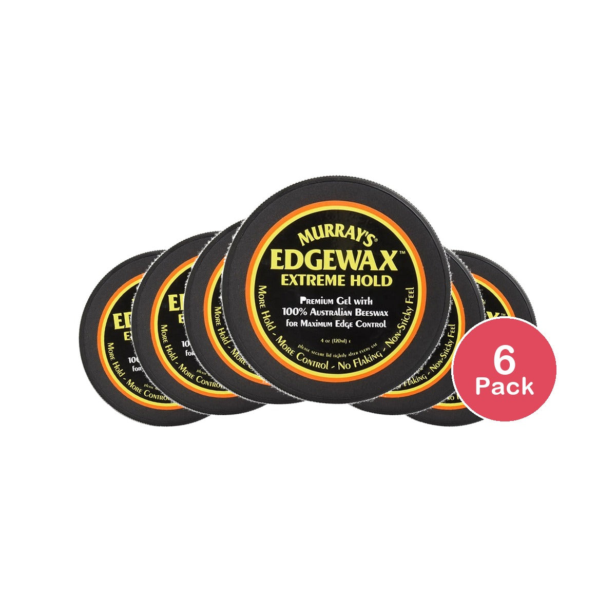 Murray's Edge Wax Extreme Hold, 4 oz (B01BERA4KI) (Pack of 6)