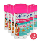 Nair Glides Away Argan Oil Hair Remover 3.3 Oz (Pack of 12)
