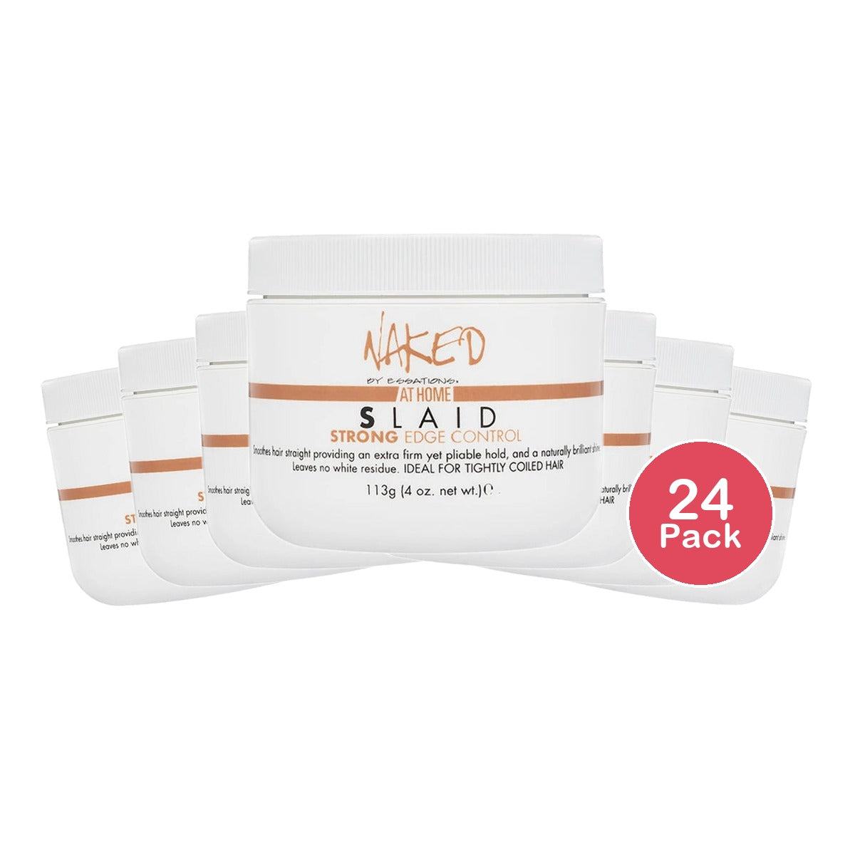 Naked Slaid Strong Edge Control Gel  4 Oz 4 Oz (Pack of 24)