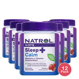 Natrol Sleep + Calm Gummies - 60ct 4Oz (Pack of 12)
