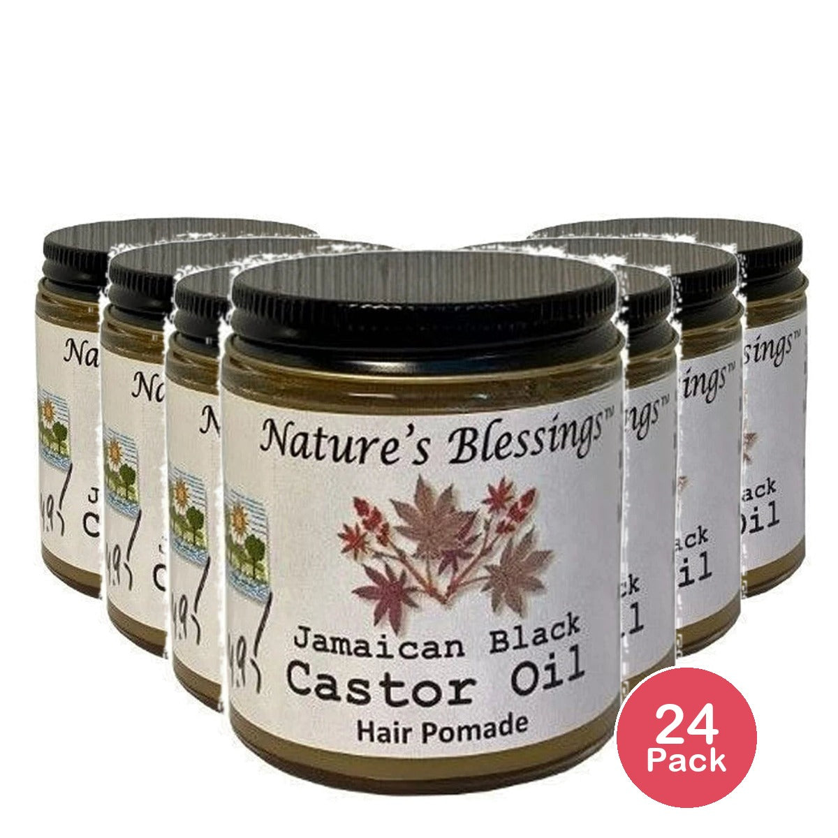 Nature's Blessing Jamaican Black Castor Oil Hair Pomade (All Natural Ingredients 3.7 Oz (Pack of 24)