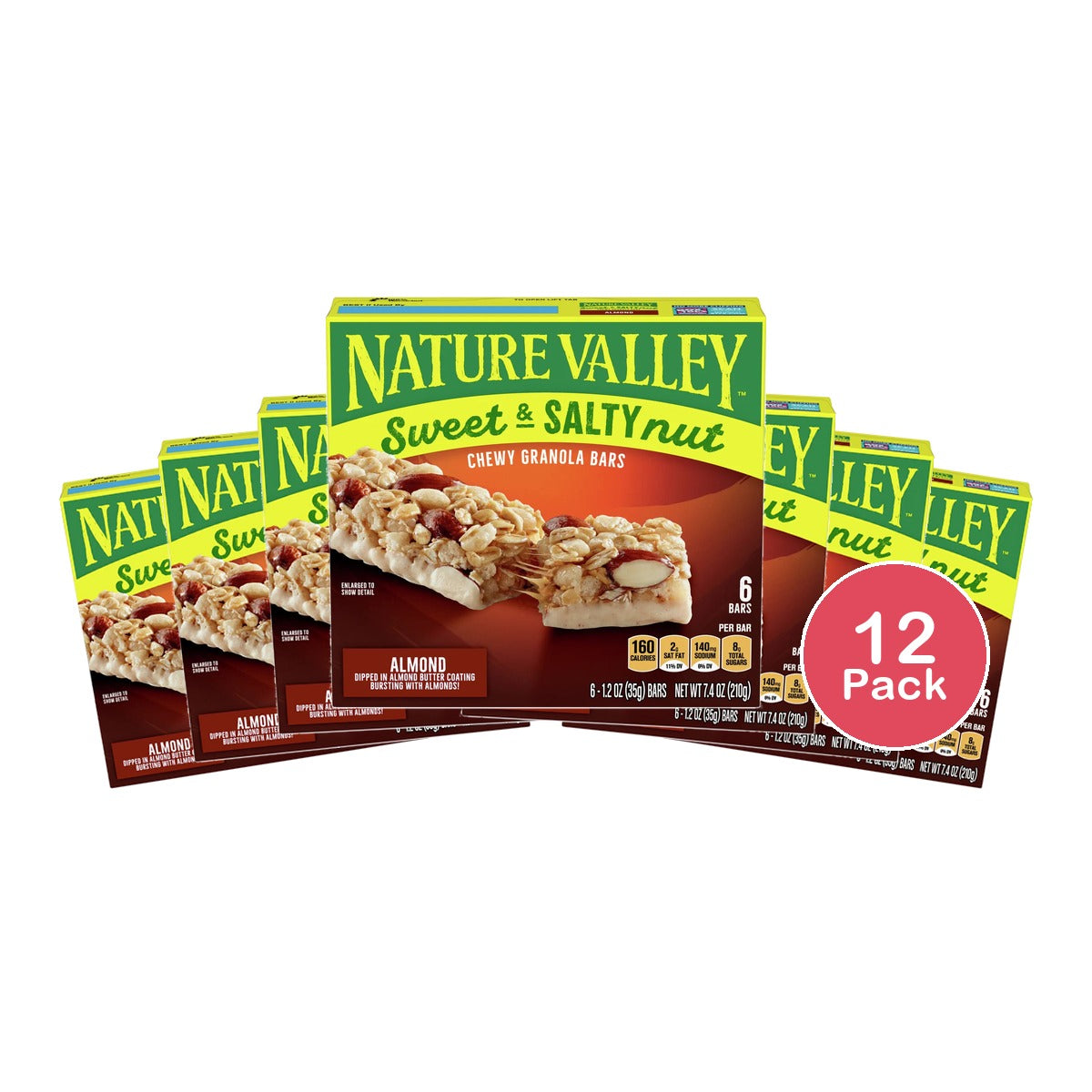 Nature Valley Granola Bars 7.4 oz ? Sweet & Salty (Pack of 12)