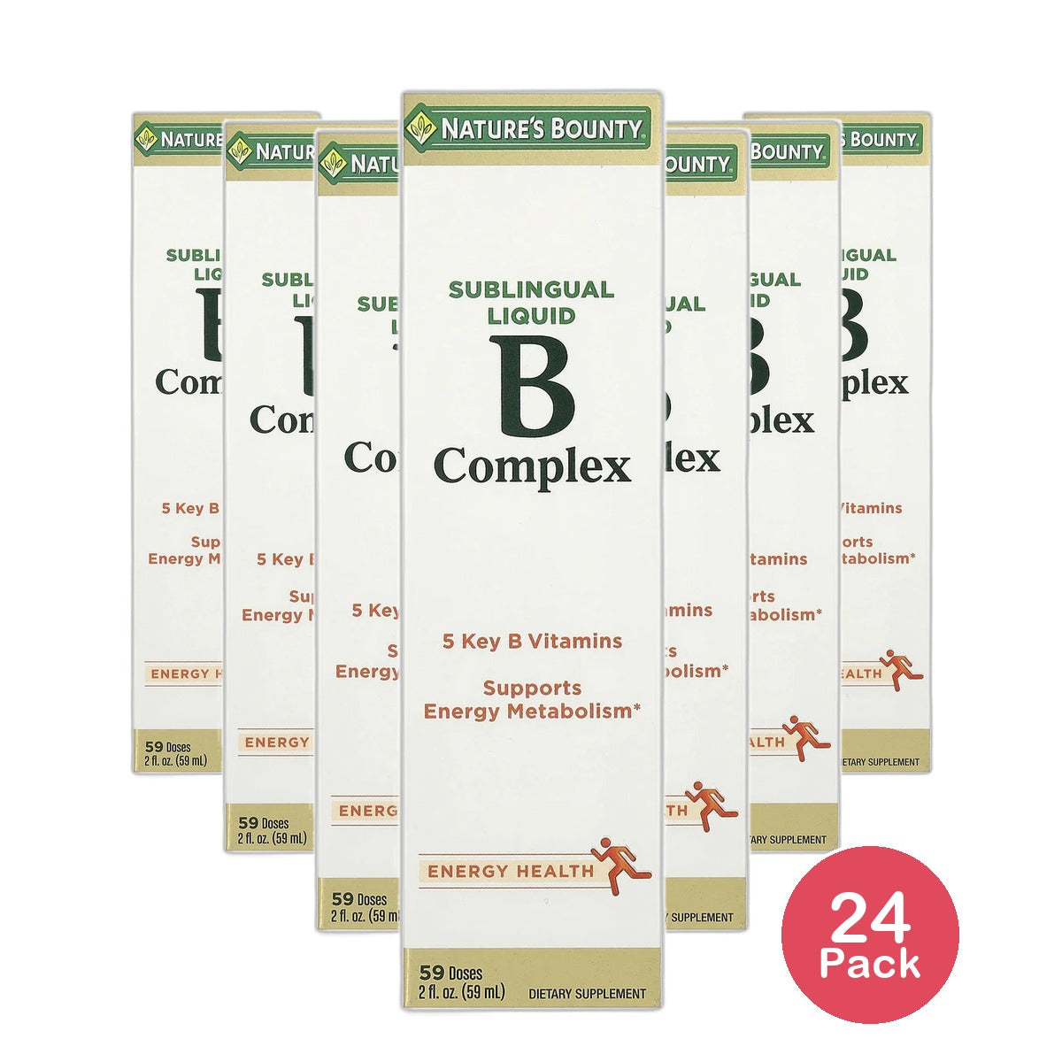 Natures Bounty B Complex Sublingual Liquid 2Oz (Pack of 24)