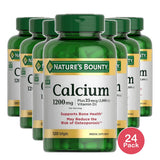 Natures Bounty Calcium 1200 Mg Plus Vitamin D Softgels 12.63Oz (Pack of 24)
