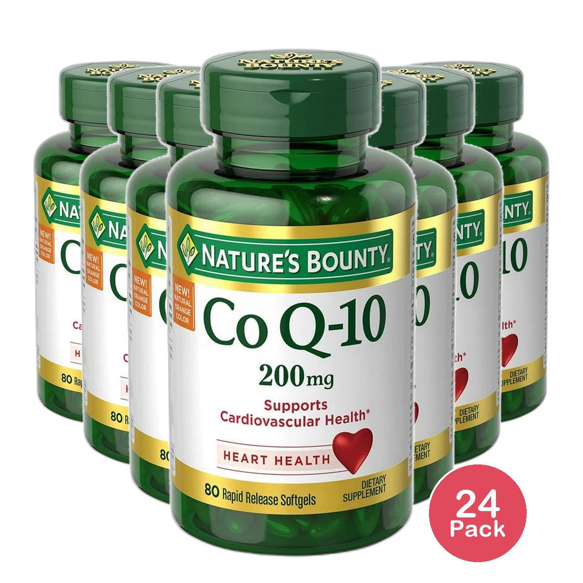 Natures Bounty Co Q-10 200 Mg Softgels Dietary Supplements 2.56Oz (Pack of 24)