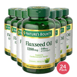 Natures Bounty Flaxseed Oil 1200 Mg Omega 3 Softgels100 Ea 6.4Oz (Pack of 24)