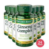 Nature's Bounty Ginseng Complex 75 Capsules (Pack of 24)