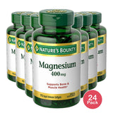 Natures Bounty High Potency Magnesium 400 mg Rapid Release Liquid Softgels 75 ea 5.44Oz (Pack of 24)