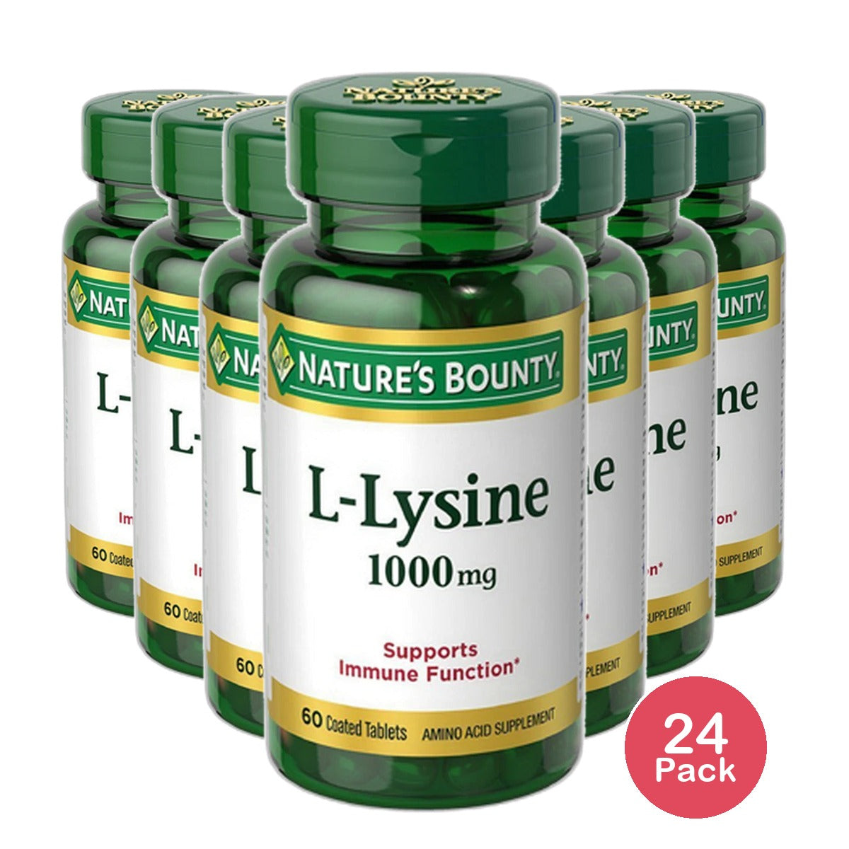 Natures Bounty L-Lysine 1000Mg Tablets 8.47Oz (Pack of 24)