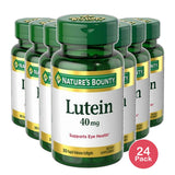 Natures Bounty Lutein 40 Mg (Naturally Contains Zeaxanthin) Dietary Supplement Softgels Supports Eye Health 40 Mg 0.04Oz (Pack Of 24)