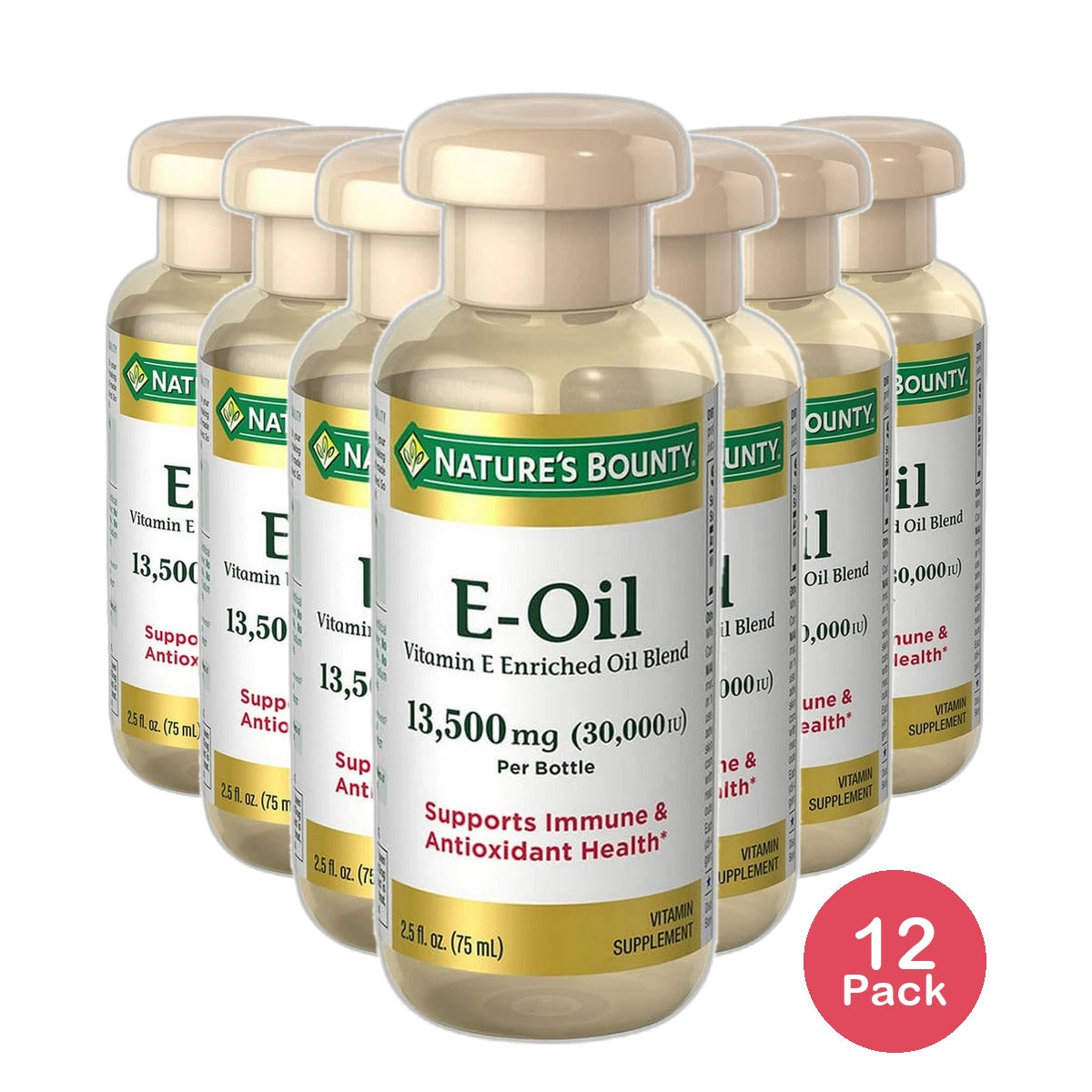 Natures Bounty Natural Vitamin E Oil 30000 I.U 2.5Oz (Pack of 12)