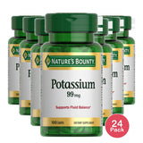 Nature's Bounty Potassium Gluconate 99 mg (Pack of 24)