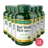 Natures Bounty Red Yeast Rice 600 Mg Capsules 4.8Oz (Pack of 12)