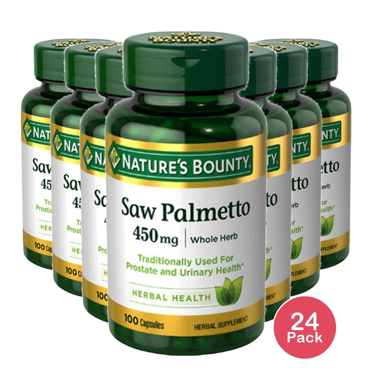 Nature's Bounty Saw Palmetto 450mg (Pack of 24)