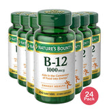 Natures Bounty Vitamin B-12 1000 Mcg Tablets Value Size 4.48Oz (Pack of 24)