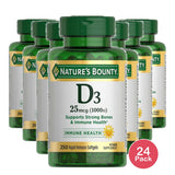 Nature's Bounty Vitamin D3 1000 IU (Pack of 24)