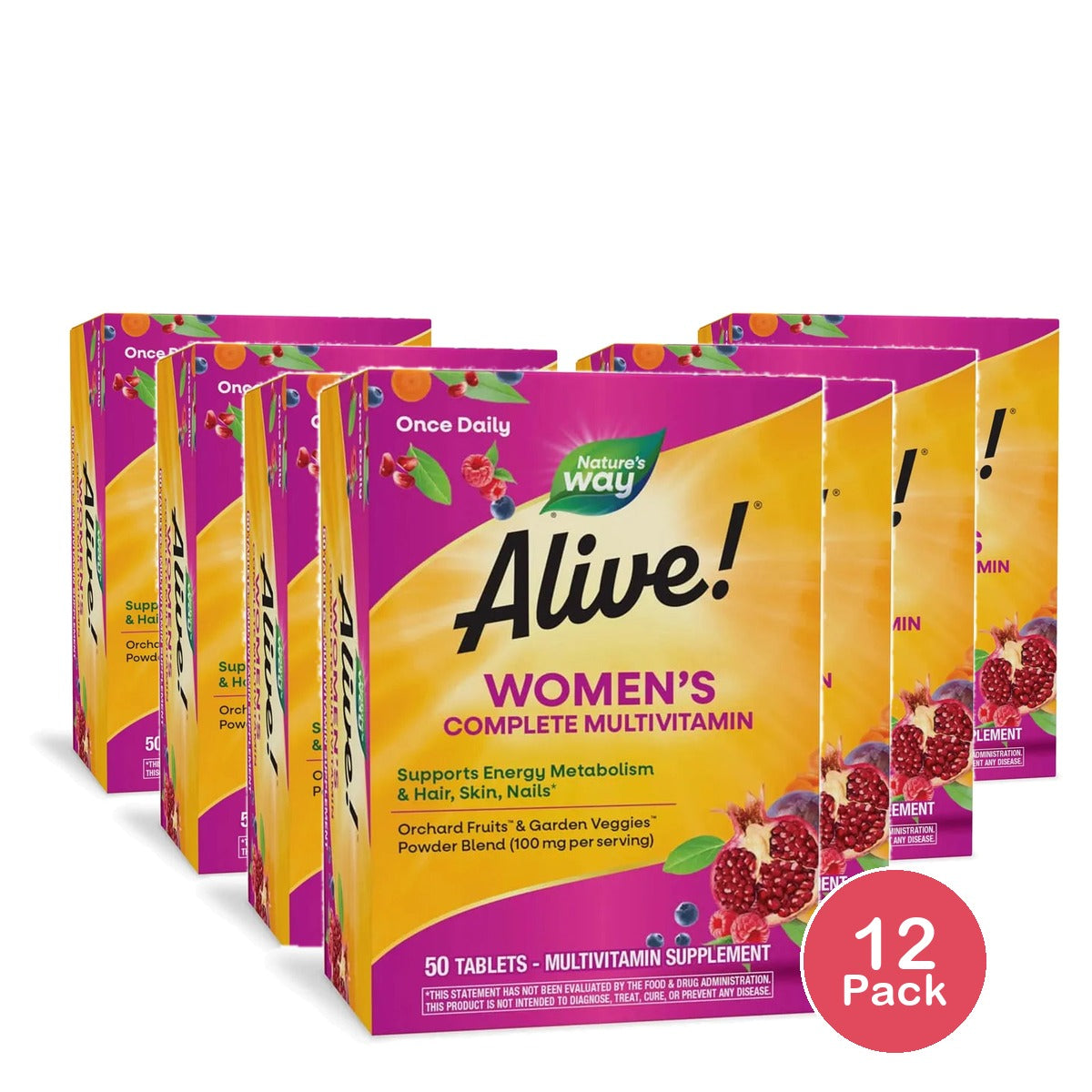 Nature's Way Alive Womens Energy Complete Multivitamin Tablets50 Ea 4.16oz (Pack of 12)