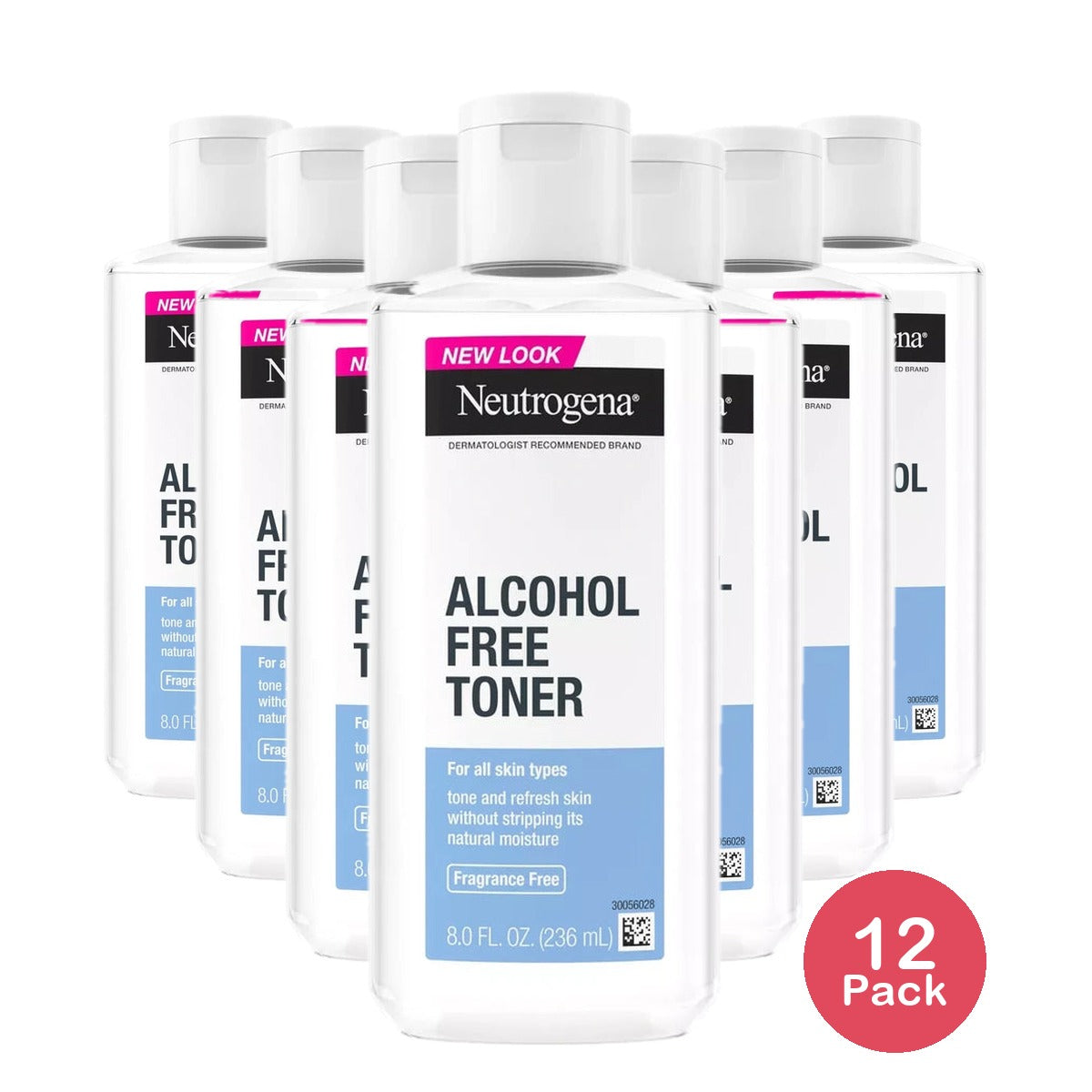 Neutrogena Alcohol Free Toner 8 fl oz (Pack of 12)