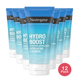 Neutrogena Hydro Boost Gentle Exfoliating Facial Cleanser with Hyaluronic Acid,5 oz (Pack of 12)