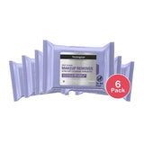 Neutrogena Makeup Remover Night Calming Wipes and Face Cleansing Towelettes 7.92Oz (Pack of 6)