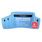 Neutrogena Makeup Remover Wipes 25 Count (Pack of 6)