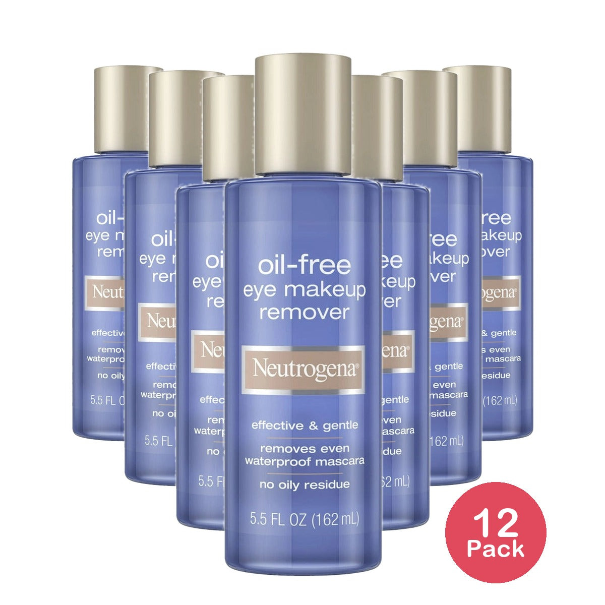 Neutrogena Oil-Free Gentle Liquid Eye Makeup Remover - 5.5 fl OZ (Pack of 12)
