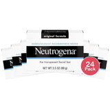 Neutrogena Original Facial Cleansing Bar with Glycerin 3.5 Oz (Pack of 24)