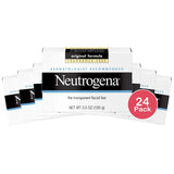 Neutrogena Original Fragrance-Free Gentle Facial Cleansing Bar 3.5 Oz (Pack of 24)