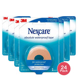 Nexcare Absolute Waterproof First Aid Tape, 1-Inch X 5-Yard Roll (B000Fnhov0) 0.5 Oz (Pack Of 24)