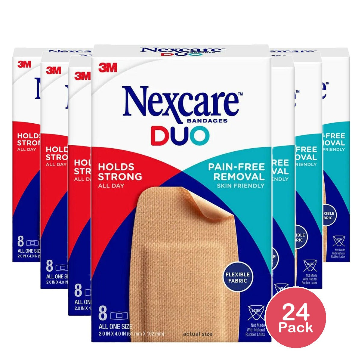 Nexcare Duo Knee & Elbow Bandages 10-1/16 In (Pack of 24)