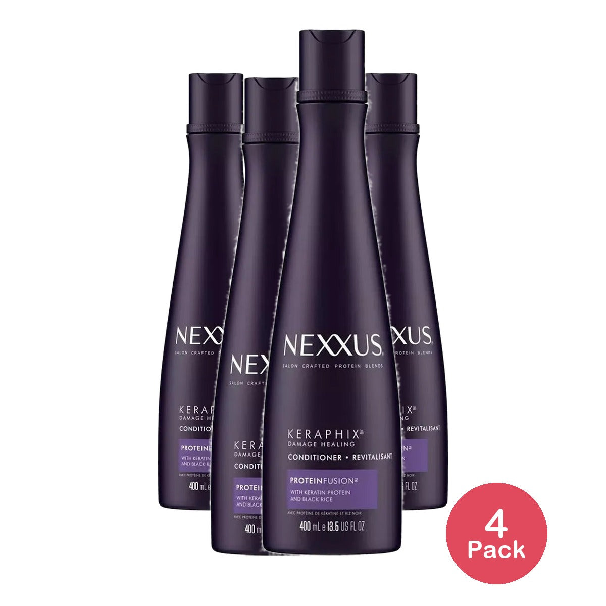 Nexxus Keraphix Conditioner For Damaged Hair 13.5Oz (Pack of 4)
