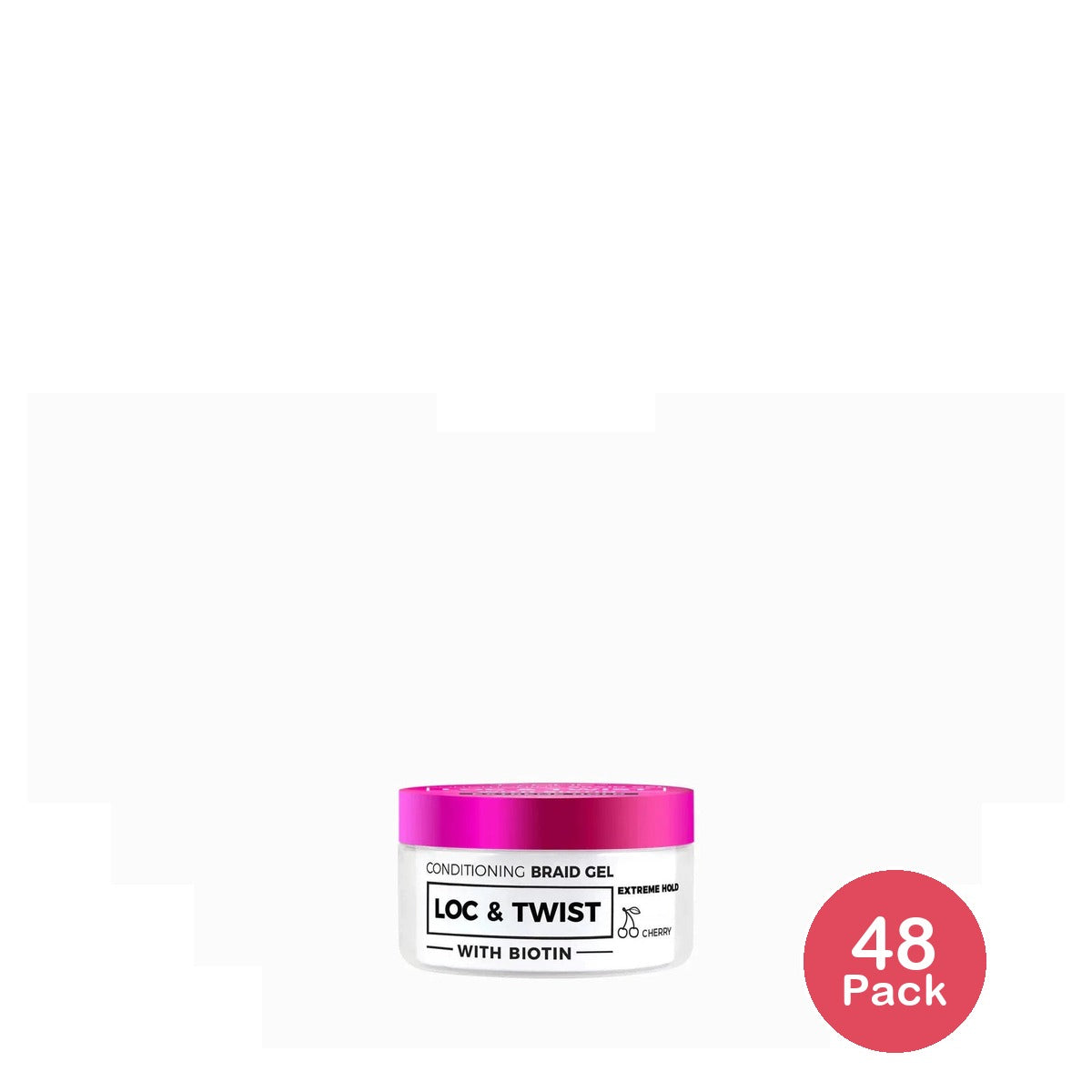 Nicka K New York Tyche Loc & Twist Conditioning Braid cherry Gel with Biotin 150 ml H 5.1 Oz (Pack of 48)