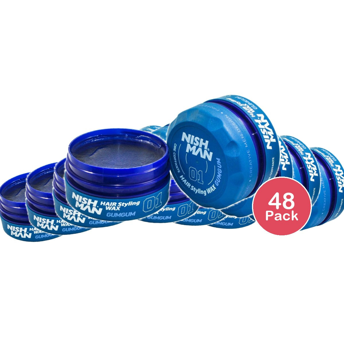 Nishman Styling Wax 01 Gumgum 5 Oz (Pack of 48)