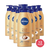 Nivea Body Cocoa Butter Body Lotion Formulated To Nourish Dry Skin16.9Oz (Pack of 12)