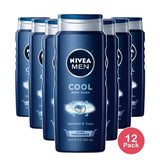 Nivea For Men Body Wash Cool 16.9Oz (Pack of 12)