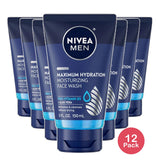 Nivea For Men Double Action Moisture Rich Face Wash Vitamin Enriched 5Oz (Pack of 12)