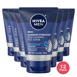 Nivea for Men Energy Face Scrub Tube, 4.4 OZ (Pack of 12)